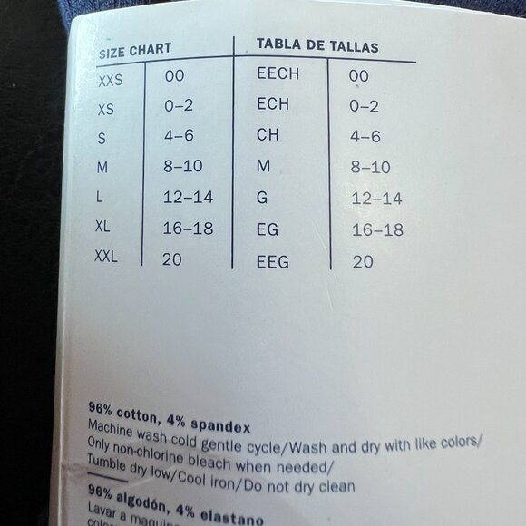 Old Navy | High Waisted | Navy Blue | Lattice Hem | Ankle Leggings | NWT - Picture 3 of 4